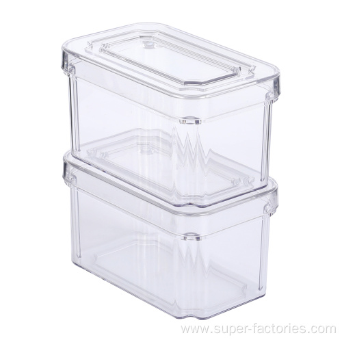 Clear Household Food Storage Container With Lid